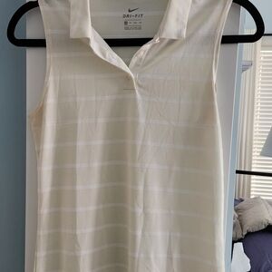 XS Nike Cream Dri-FIT Sleeveless Top